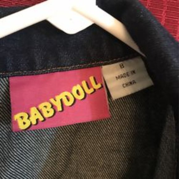 Girls Babydoll Denim Jacket Size 8 - Picture 3 of 3